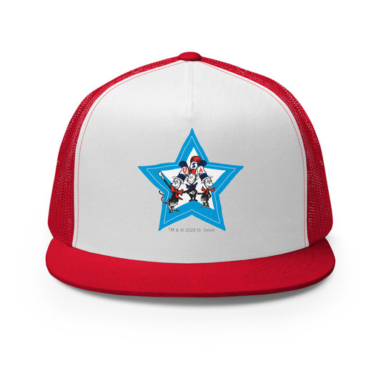 The cat in the hat usa trucker hat - red/white/red