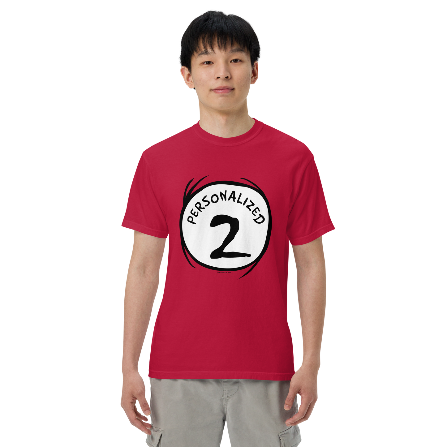 The Cat in the Hat Personalized Thing 2 Adult T-Shirt