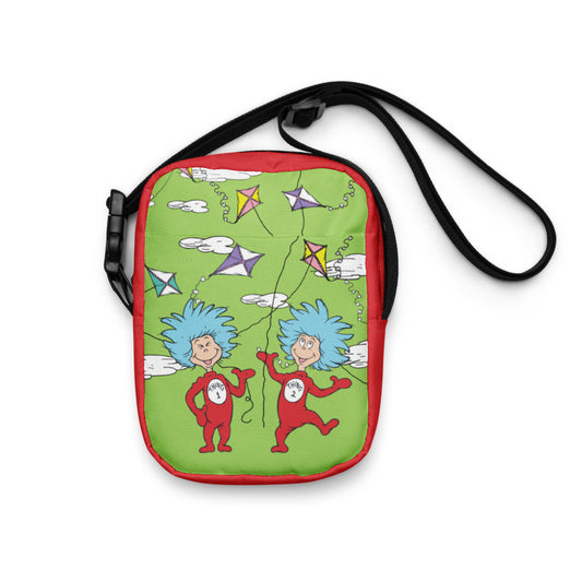 The Cat in the Hat Spring Things Kite Pattern Crossbody Bag