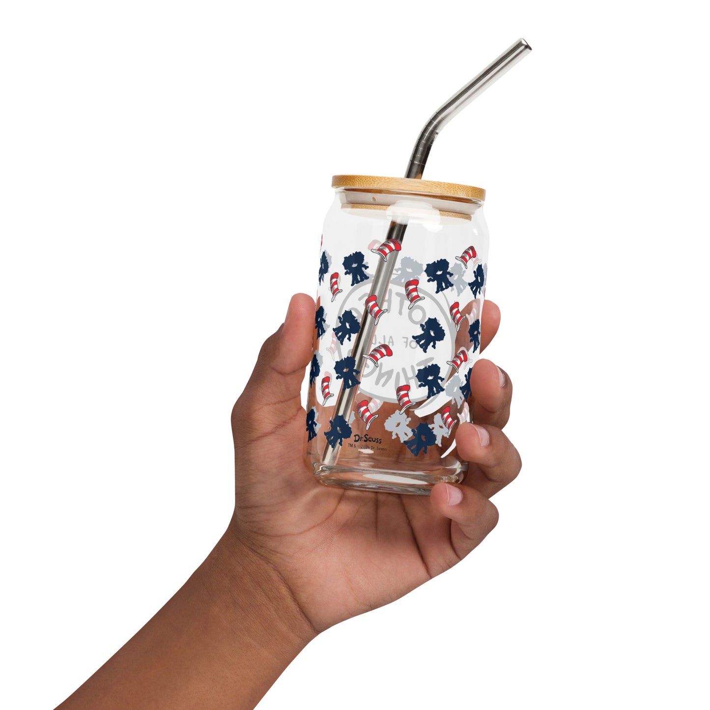 The Cat in the Hat Can Shaped Glass - Mother of All Things