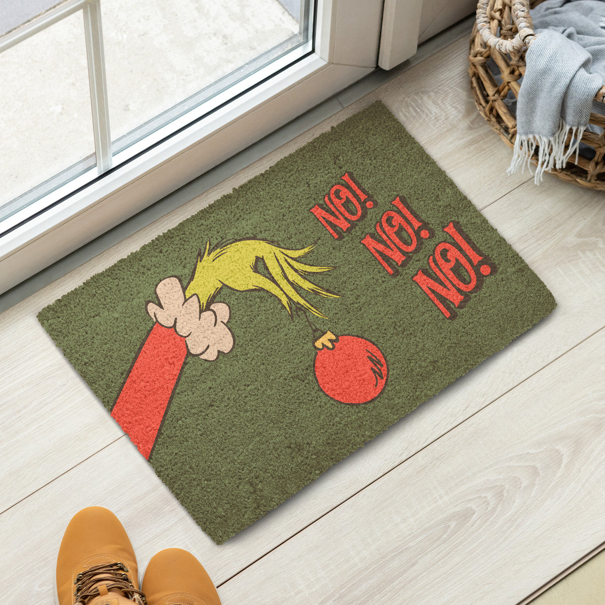The Grinch Doormat No! No! No!