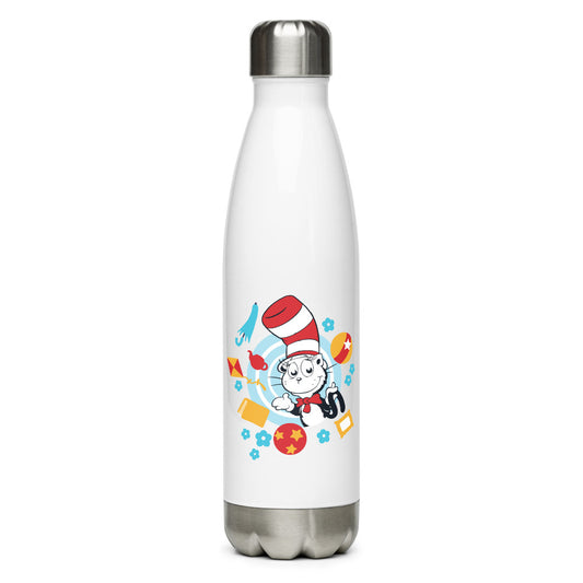 Dr. Seuss Babies Cat in The Hat Stainless Steel Water Bottle White