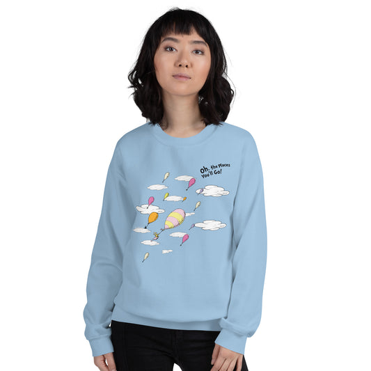 Oh, the Places You'll Go! Sweatshirt Hot Air Balloons