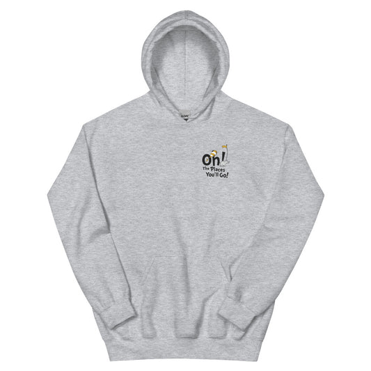 Oh the places you'll go! 2025 graduation hoodie - grey