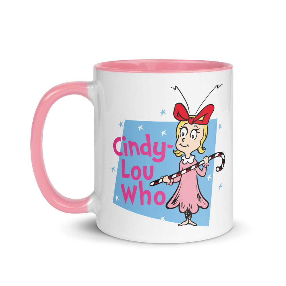 The Grinch Cindy Lou Who Mug | Two-Tone Dr. Seuss Holiday Coffee Cup  Dr.  Seuss Official Store