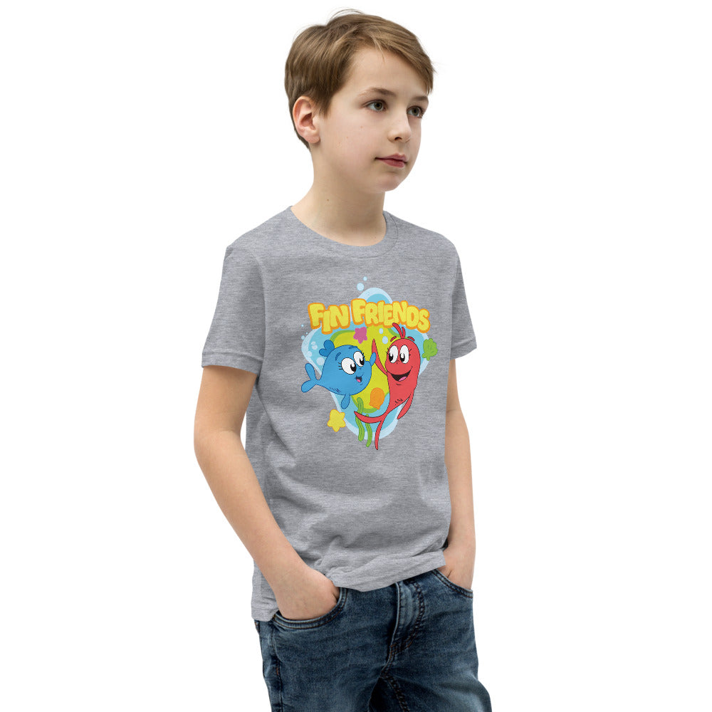 Red Fish, Blue Fish Fin Friends Kids T-Shirt