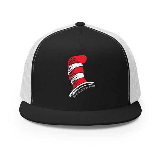 Cat in The Hat DTF Trucker Hat Black/white