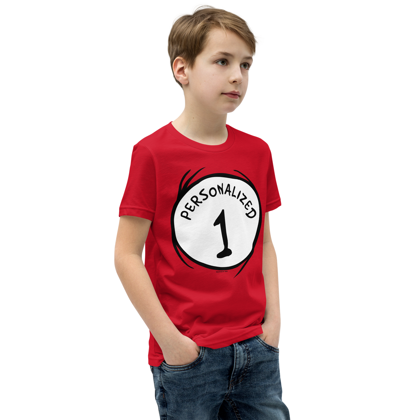 The Cat in the Hat Personalized Thing 1 Kids T-Shirt