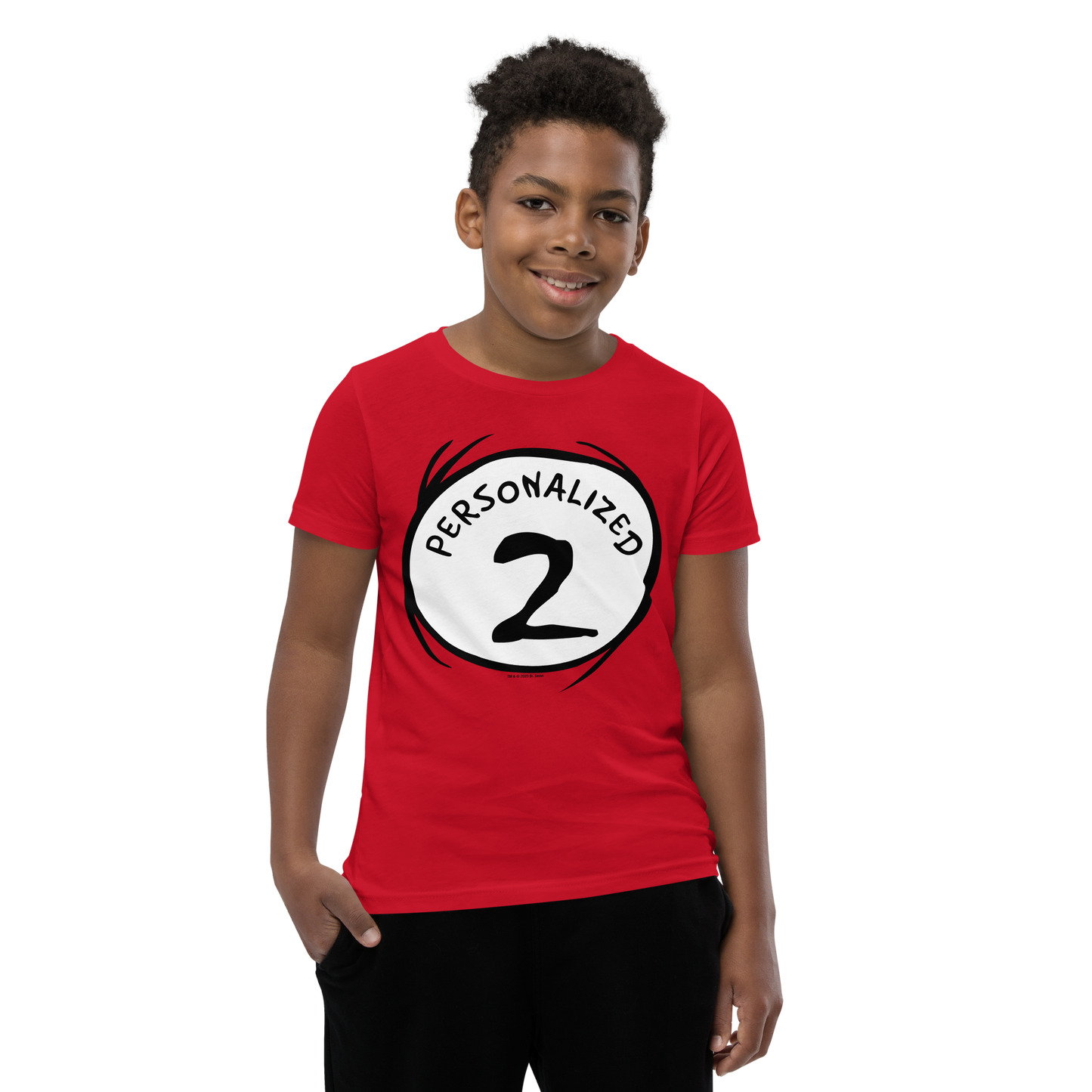 The Cat in the Hat Personalized Thing 2 Kids T-Shirt