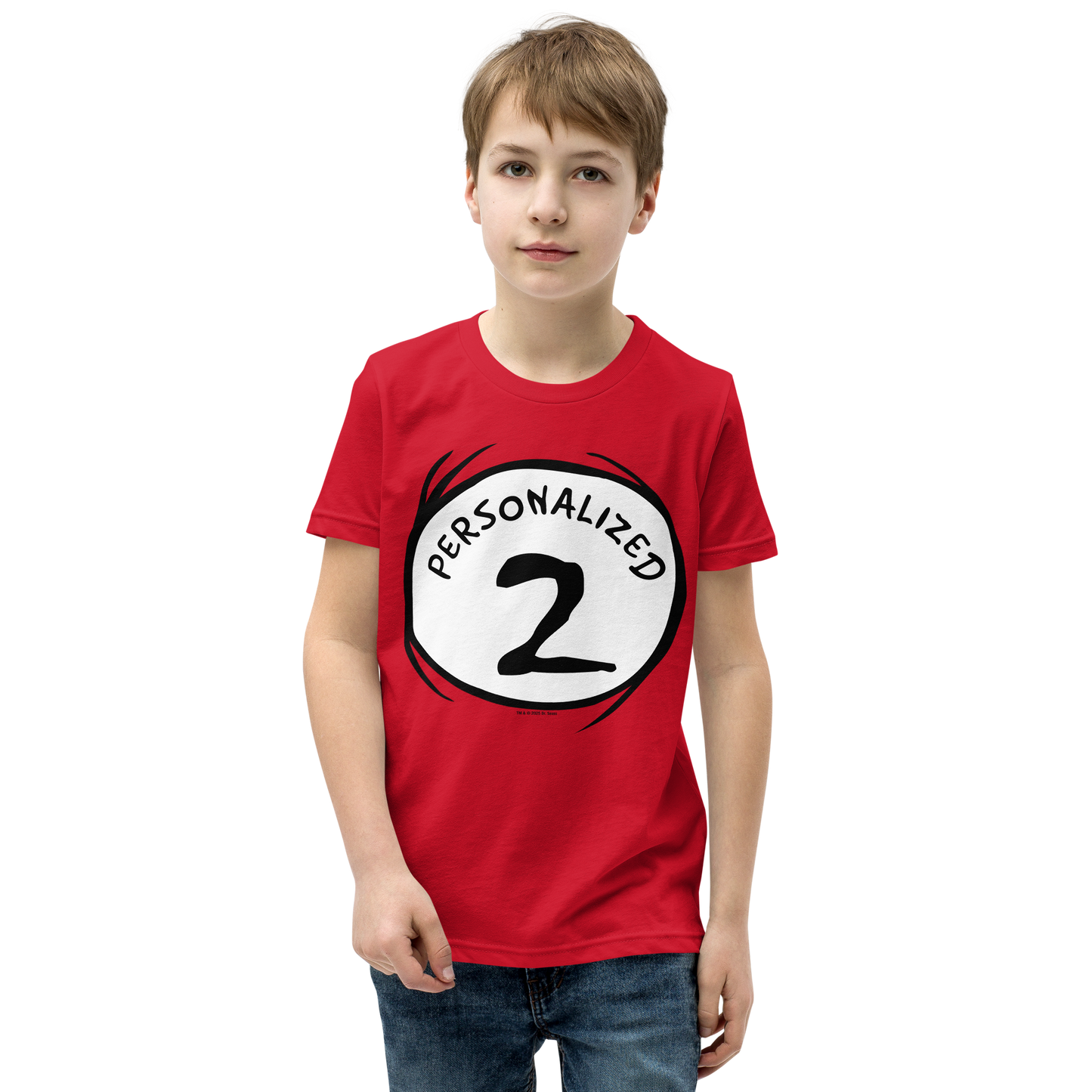 The Cat in the Hat Personalized Thing 2 Kids T-Shirt