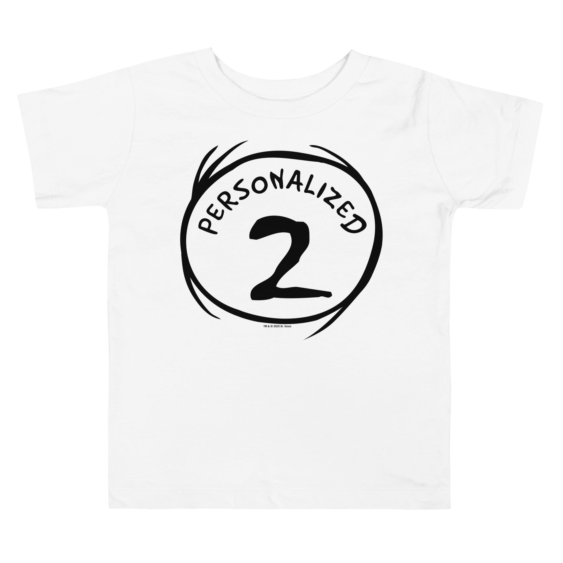 Personalized Thing 2 Toddler T Shirt White
