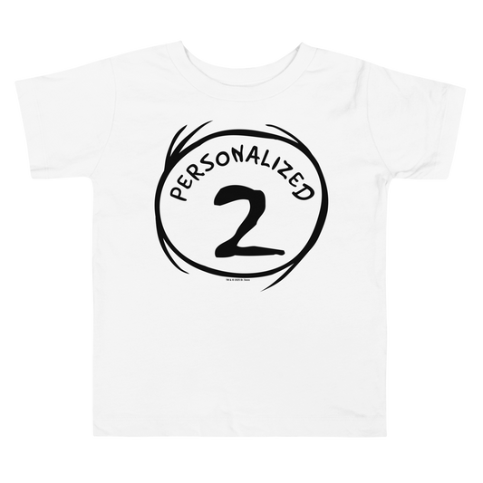Personalized Thing 2 Toddler T Shirt White