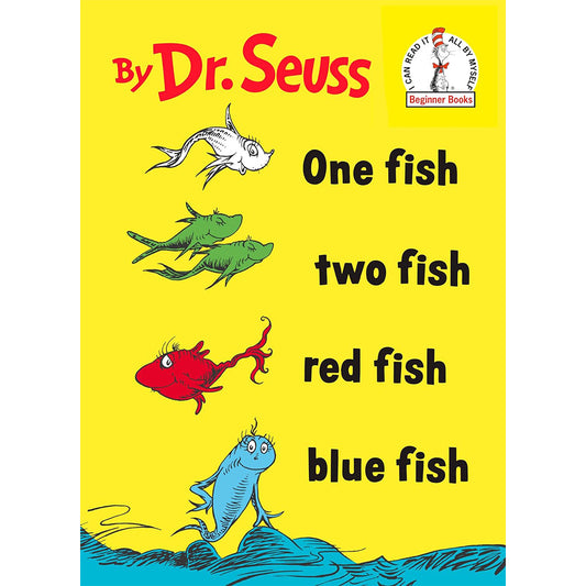 One Fish Two Fish Red Fish Blue Fish Hardcover Book