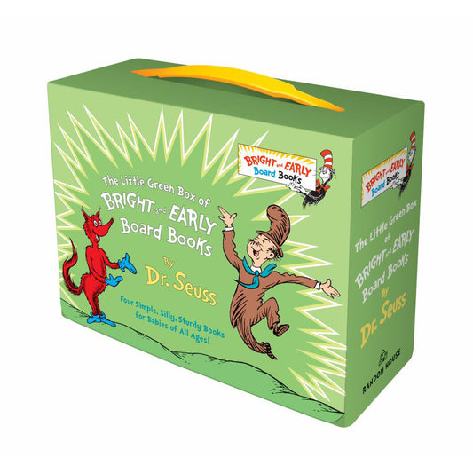 Little Green Boxed Set of Bright and Early Board Books : Fox in Socks; Mr. Brown Can Moo! Can You?; There's a Wocket in My Pocket!; Dr. Seuss's ABC