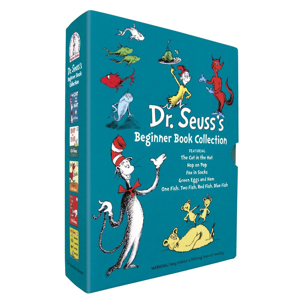 Dr. Seuss's Beginner Book Boxed Set Collection : The Cat in the Hat; One Fish Two Fish Red Fish Blue Fish; Green Eggs and Ham; Hop on Pop; Fox in Socks