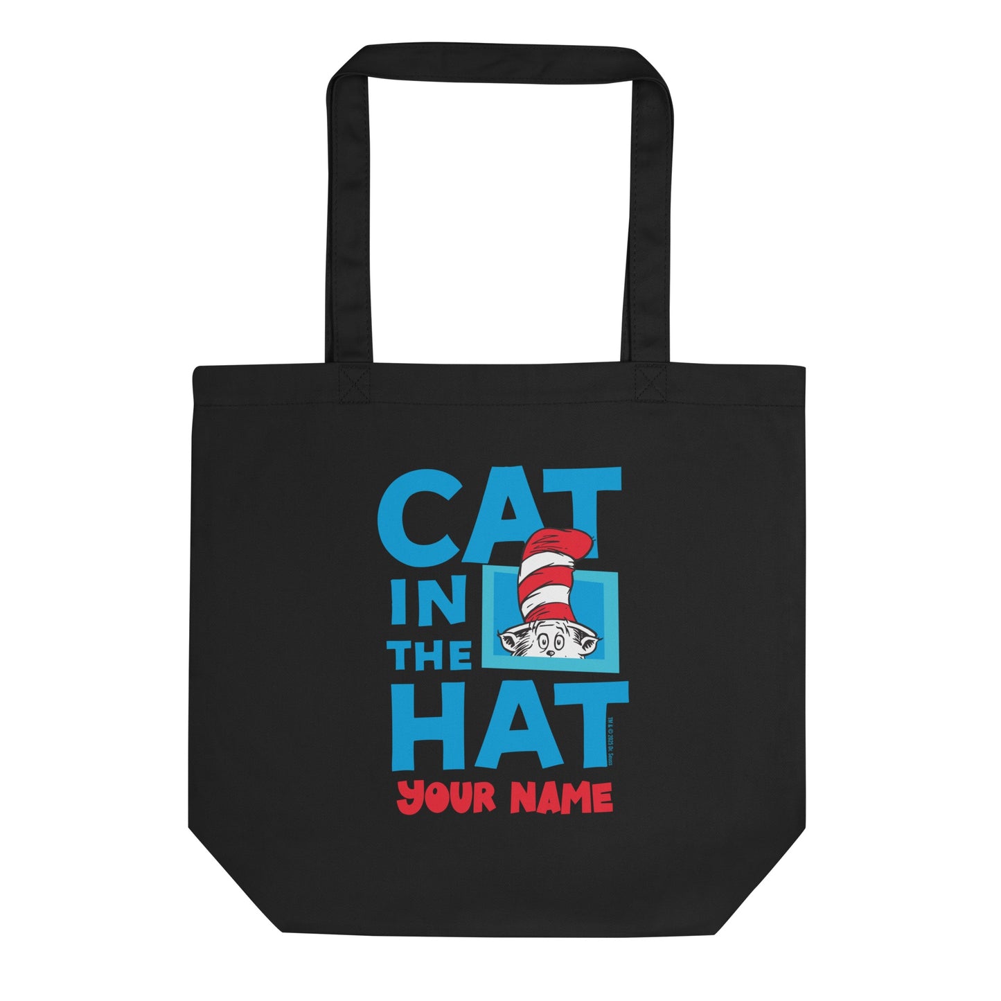 The Cat in the Hat Reading Personalized Tote Bag