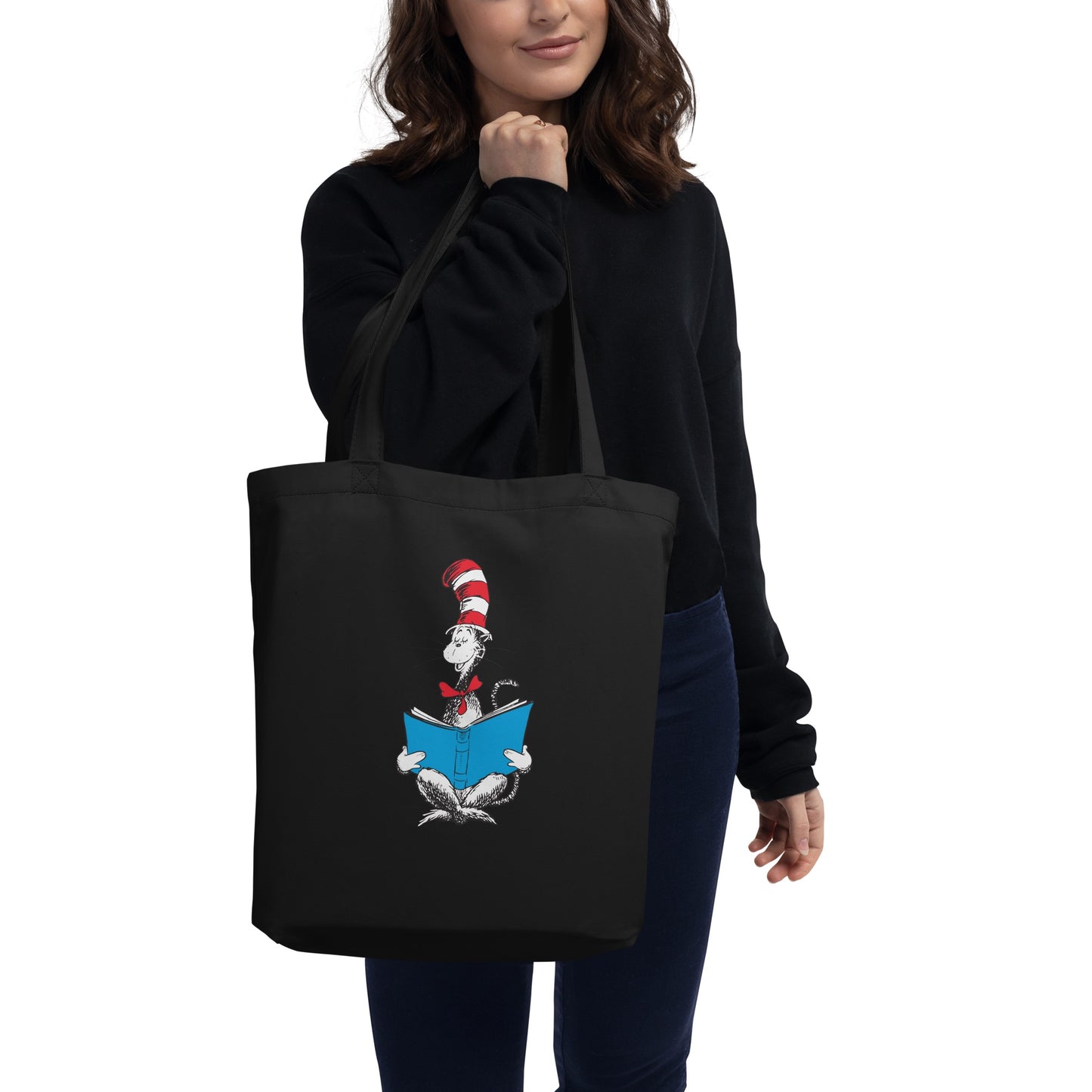 The Cat in the Hat Reading Personalized Tote Bag