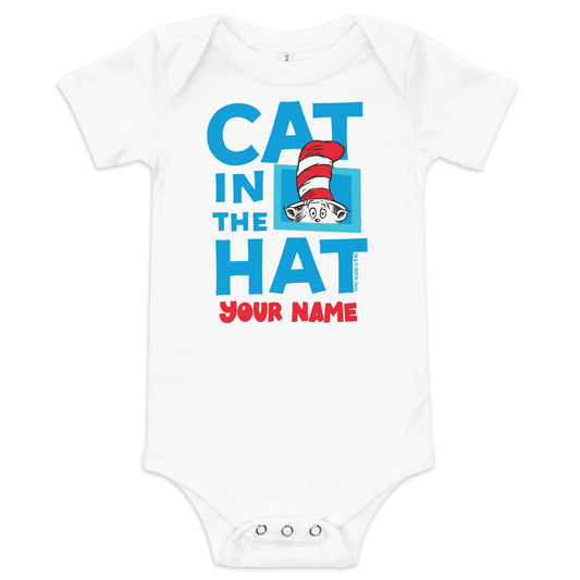 The Cat in the Hat Personalized Baby Bodysuit