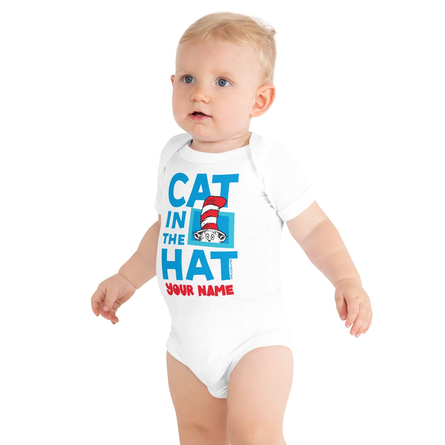 The Cat in the Hat Personalized Baby Bodysuit