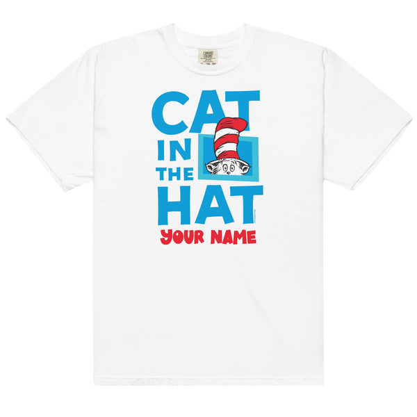 Personalized Cat in the Hat Comfort Colors T-Shirt | Custom Gift