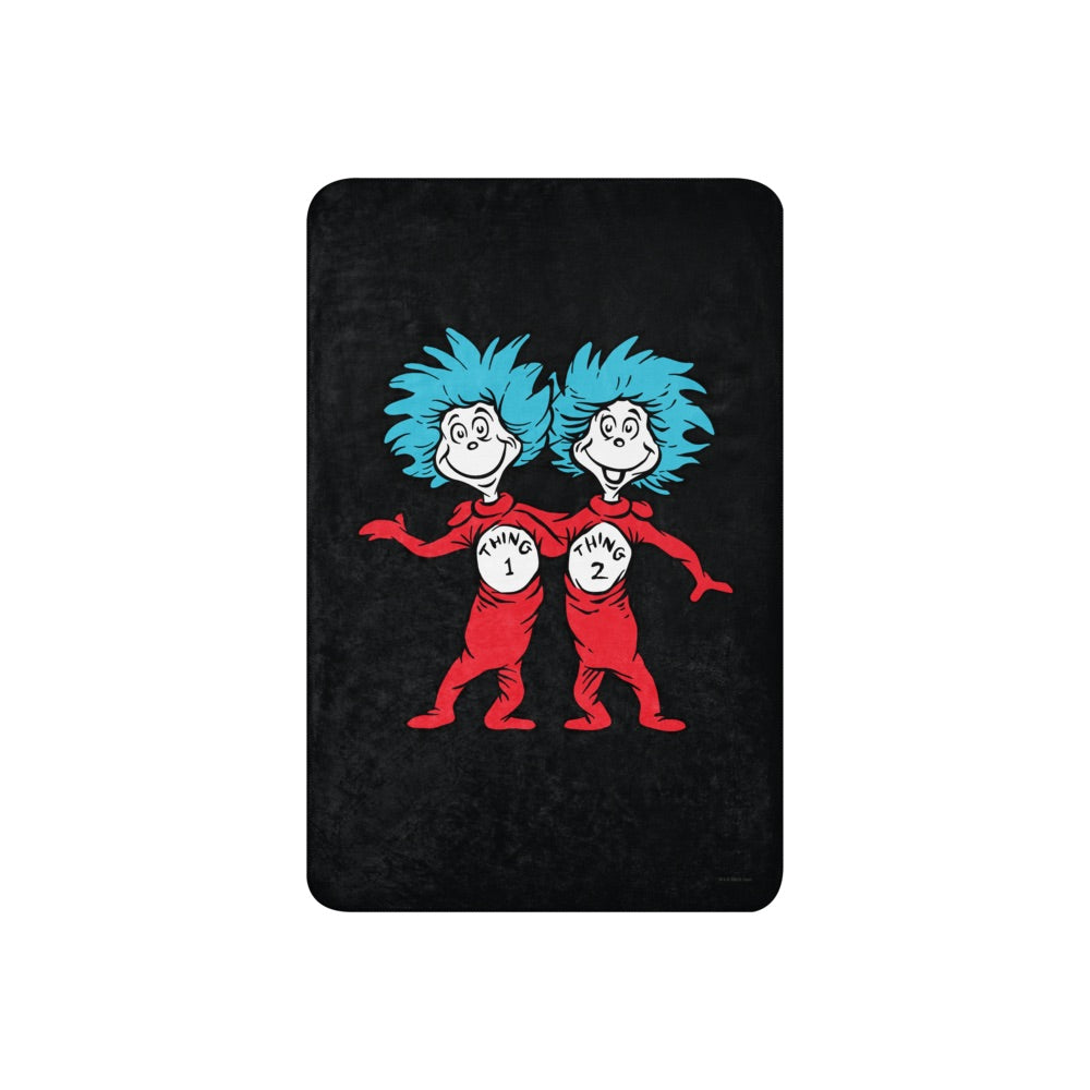 The Cat in the Hat Thing One and Thing Two Sherpa Blanket