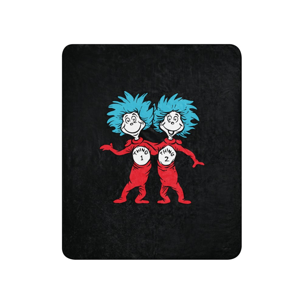 The Cat in the Hat Thing One and Thing Two Sherpa Blanket