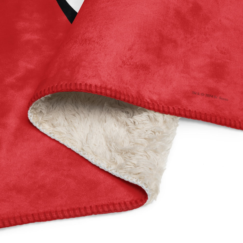 The Cat in the Hat Thing One Sherpa Blanket