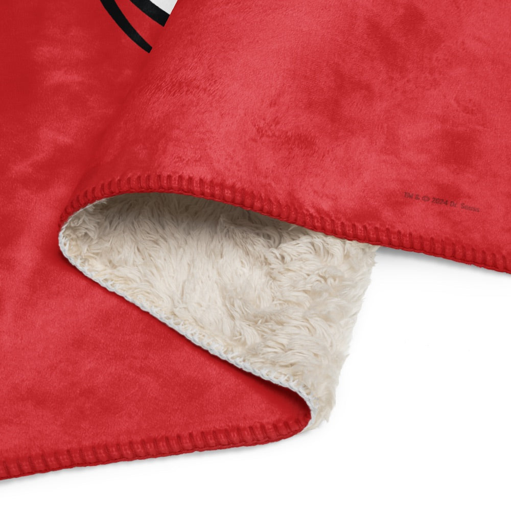 The Cat in the Hat Thing Two Sherpa Blanket