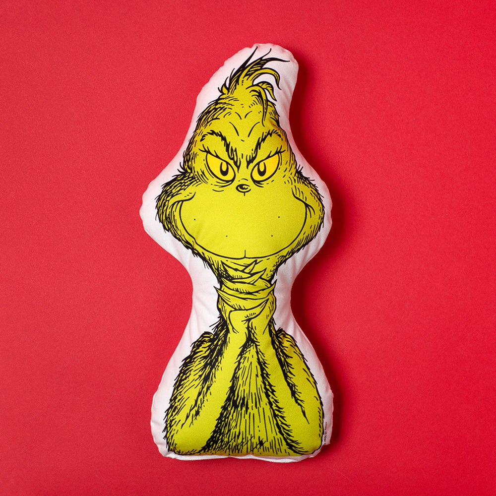 The Grinch Sly Smile Pillow