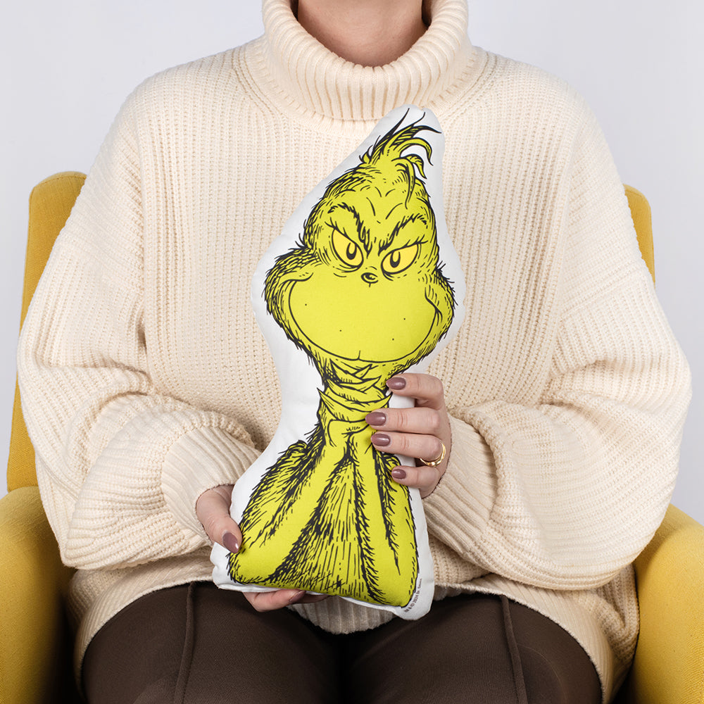 The Grinch Sly Smile Pillow