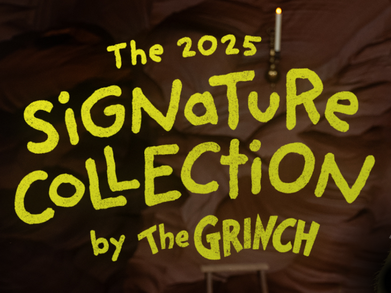 The 2025 Signature Collection by The Grinch - Banner