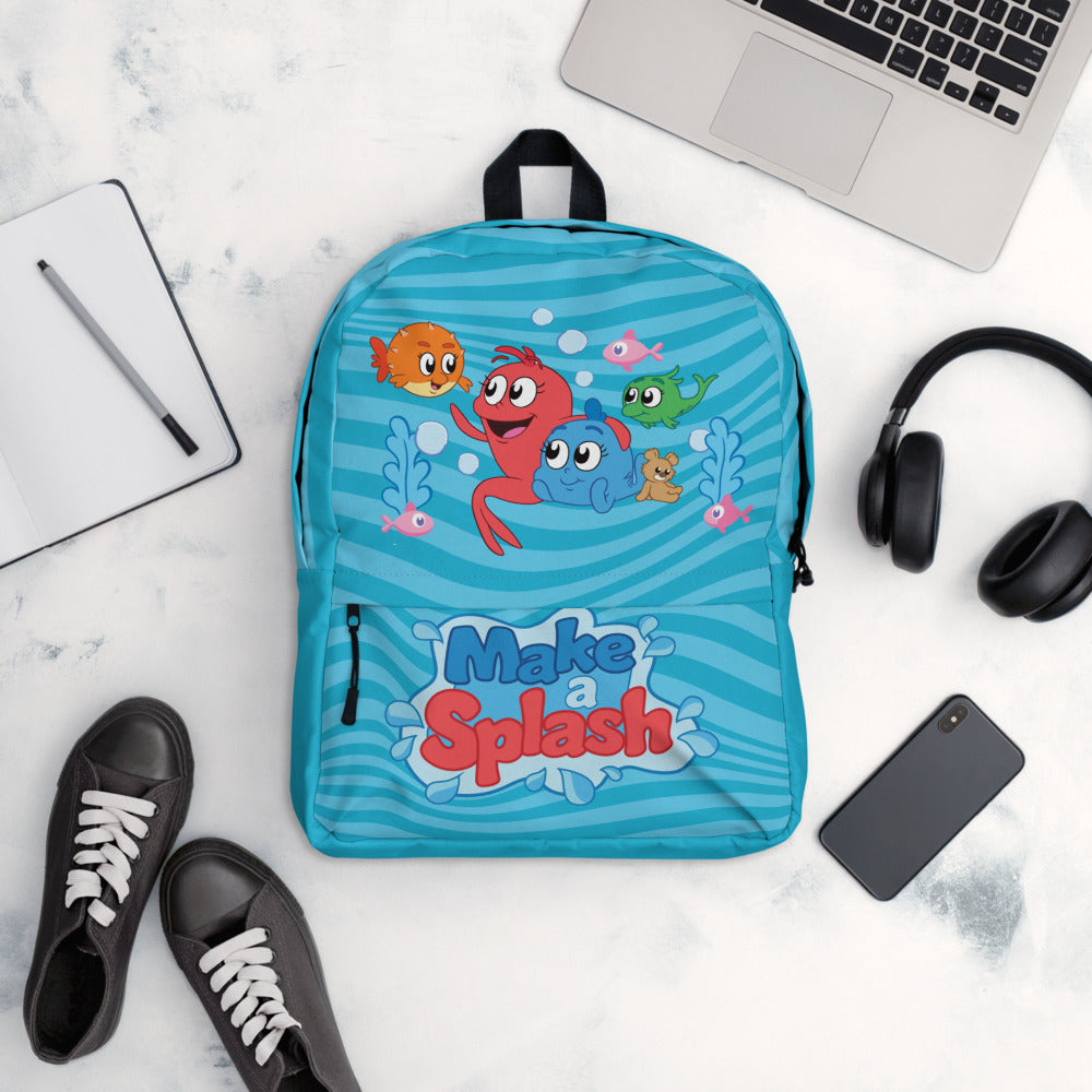 Red Fish, Blue Fish Make a Splash Backpack