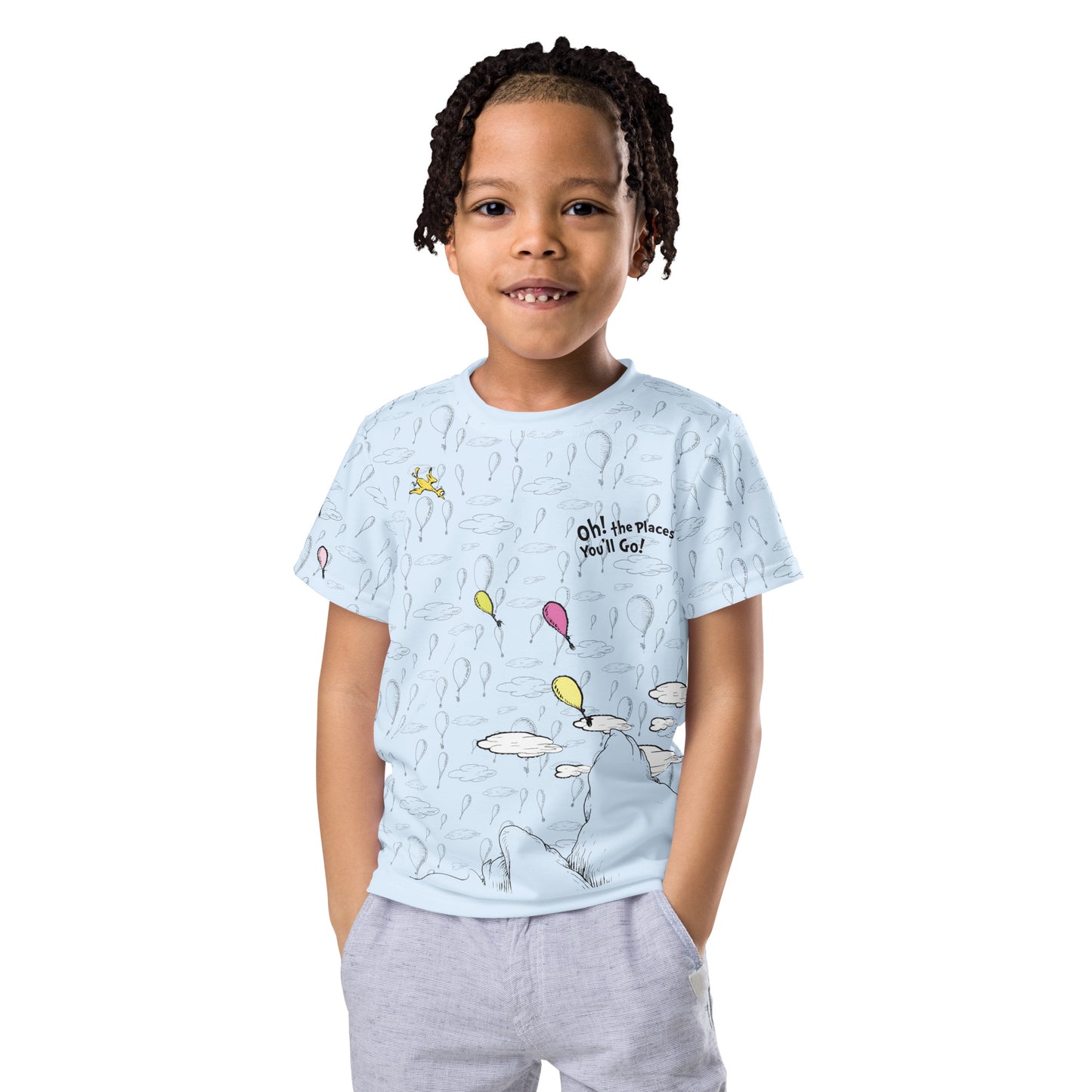Oh the Places You’ll Go! Kids T-Shirt “Kid, You'll Move Mountains!”