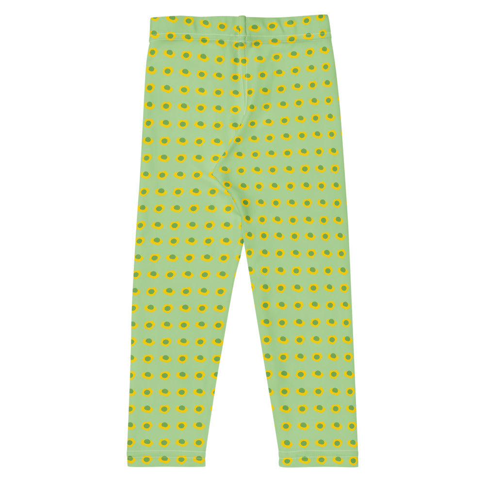 Green Eggs and Ham Pattern Kids Leggings