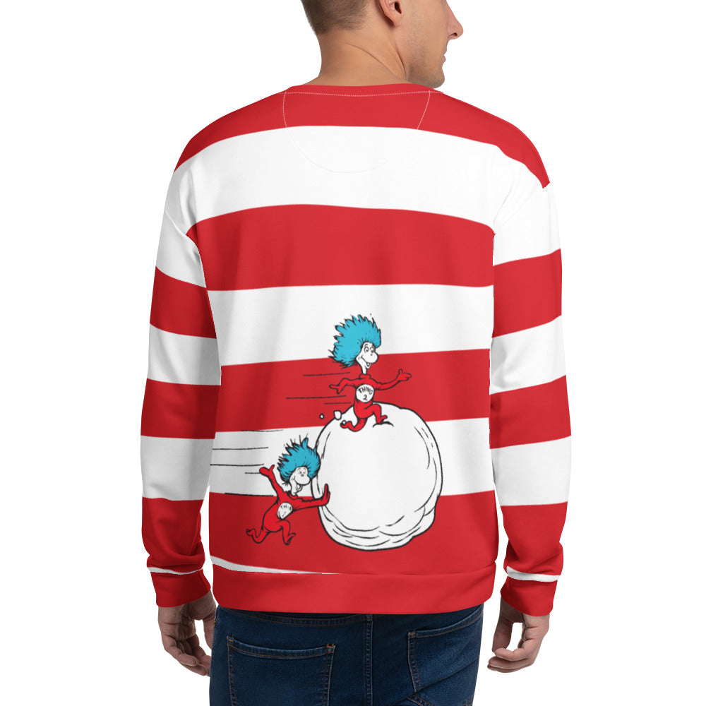 Dr. Seuss Holiday Sweatshirt Cat In The Hat And Things