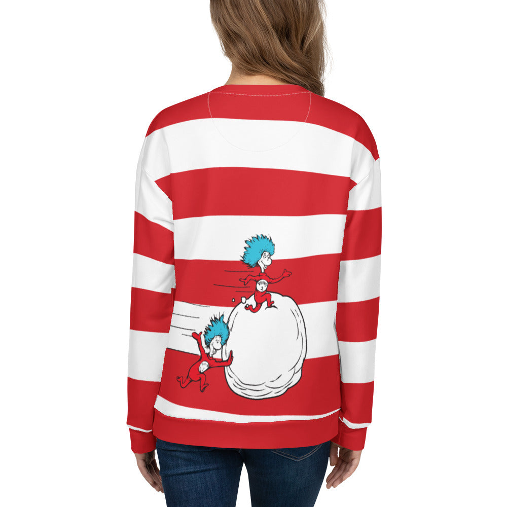 Dr. Seuss Holiday Sweatshirt Cat In The Hat And Things