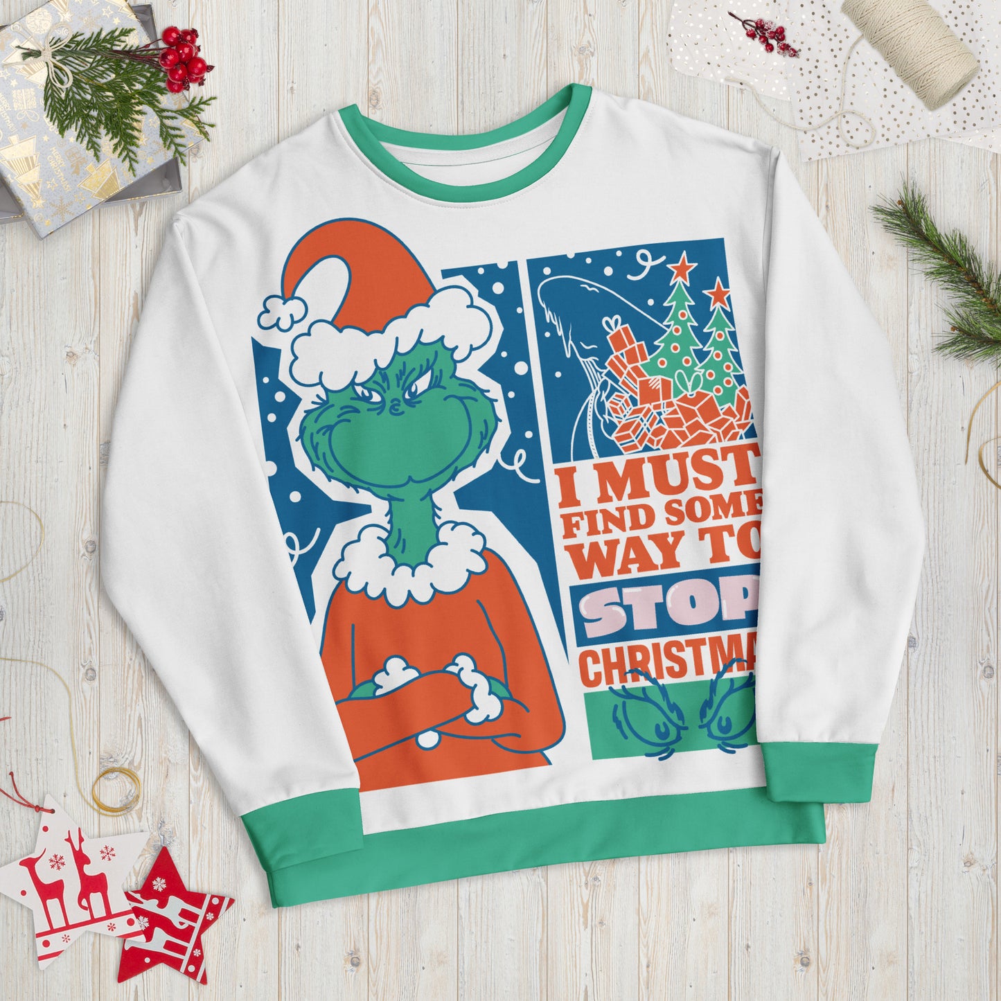The Grinch I Must Find A Way To Stop Christmas Sweatshirt