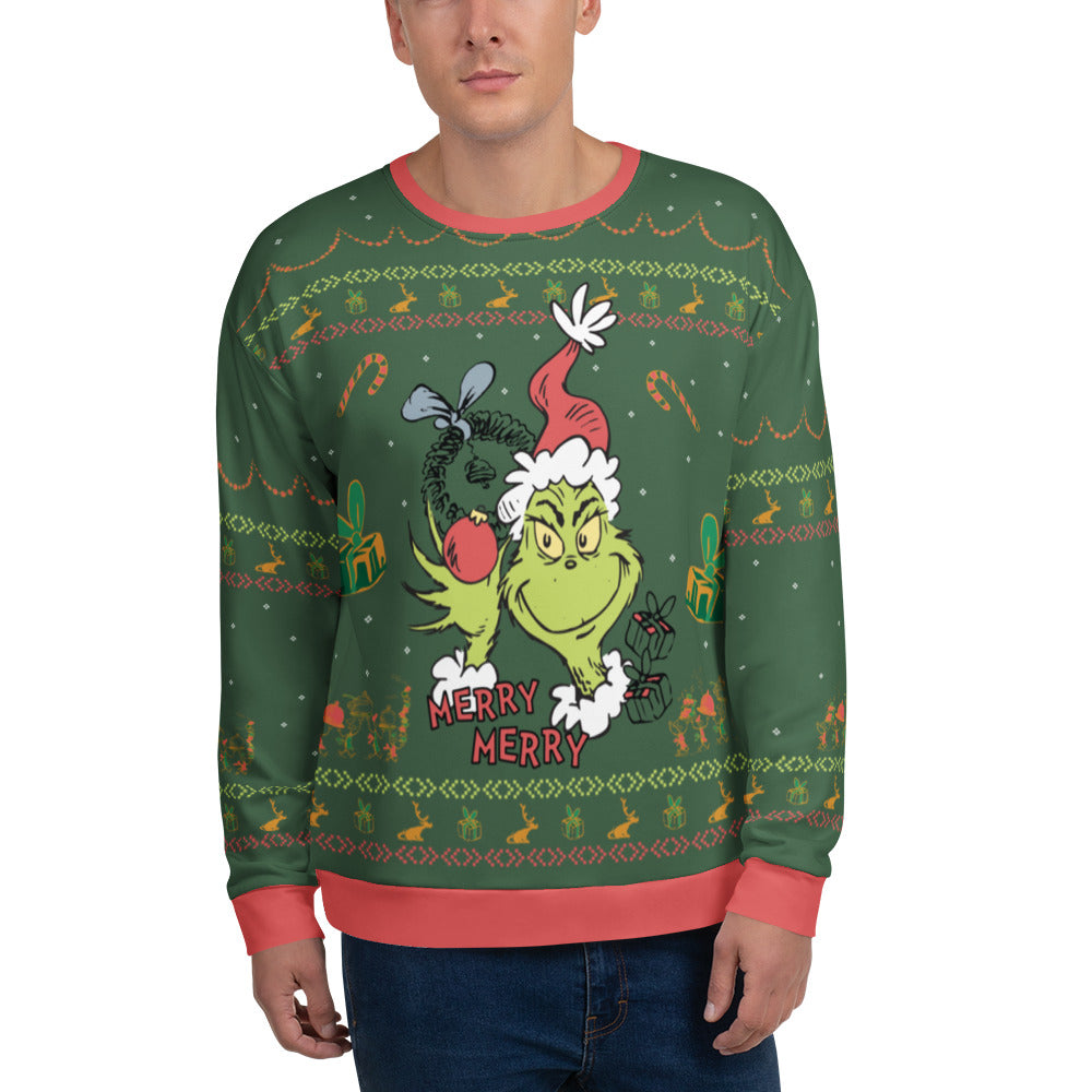 The Grinch Sweatshirt Merry Merry Ugly Sweater
