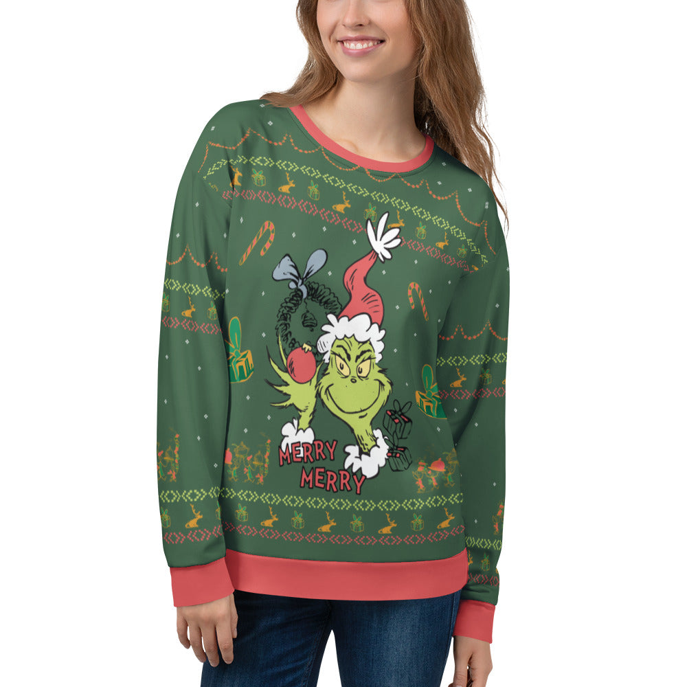 The Grinch Sweatshirt Merry Merry Ugly Sweater