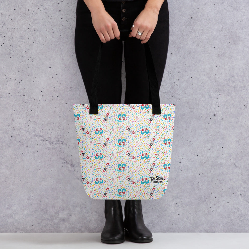 The Cat in The Hat Baby Character Pattern Tote Bag