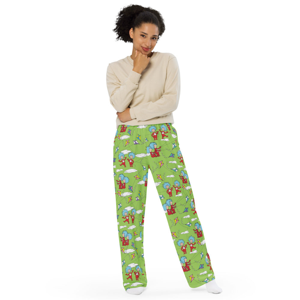 The Cat in the Hat Spring Things Kite Pattern Lounge Pants