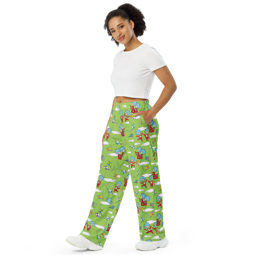 The Cat in the Hat Spring Things Kite Pattern Lounge Pants