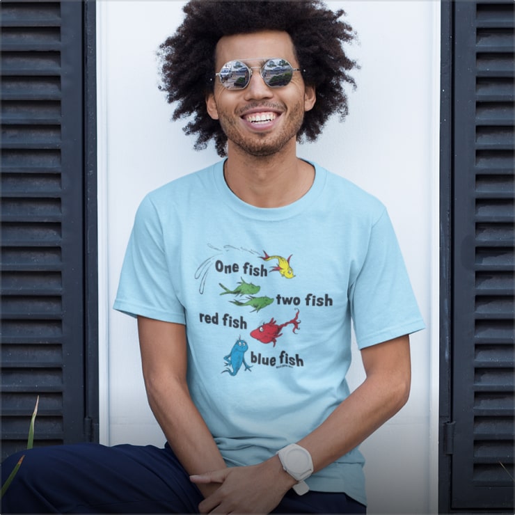 Red Fish Blue Fish Toddler T-Shirt | Fishy Things Fun – Dr. Seuss