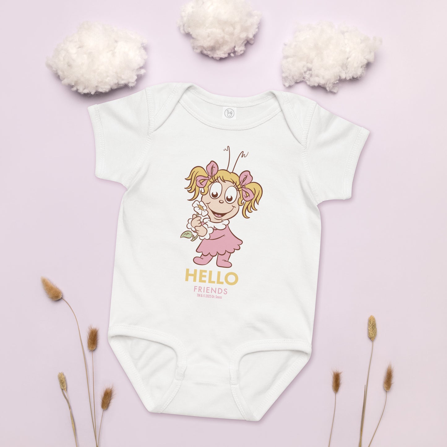 Dr. Seuss Baby Bodysuit Cindy Lou Who Hello Friends