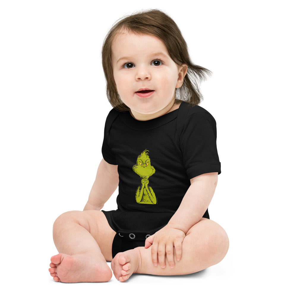 The Grinch Sly Smile Baby Bodysuit