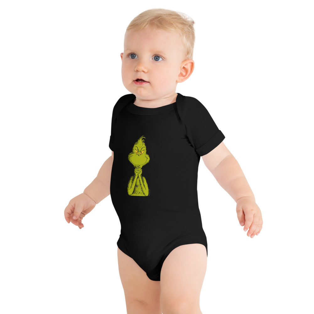 The Grinch Sly Smile Baby Bodysuit