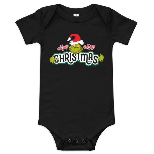 The Grinch Merry Merry Christmas Baby Bodysuit