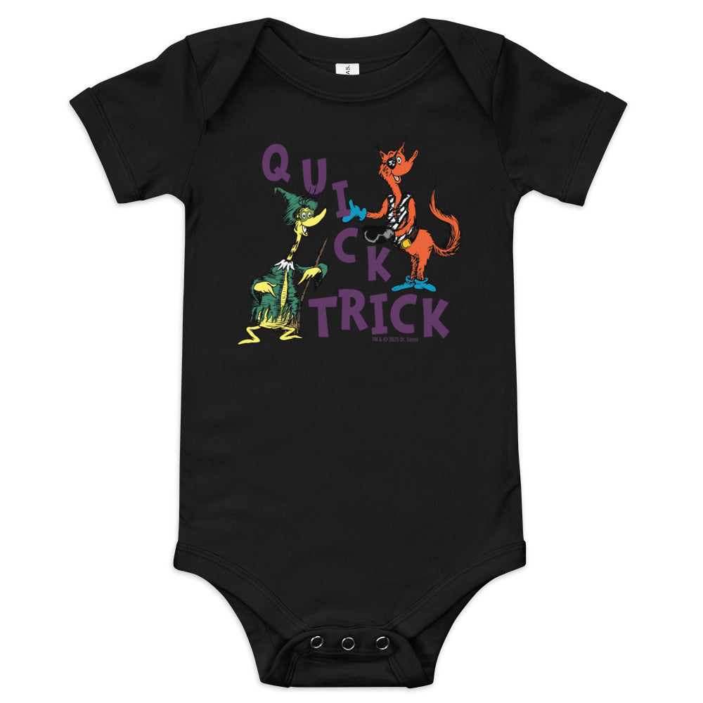 The Sneetches Quick Trick Baby Bodysuit Black