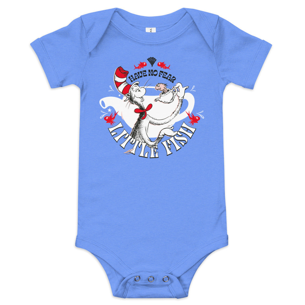 The Cat in the Hat Little Fish Baby Bodysuit Blue