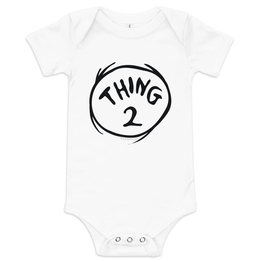 The Cat in the Hat Thing Two Baby Bodysuit